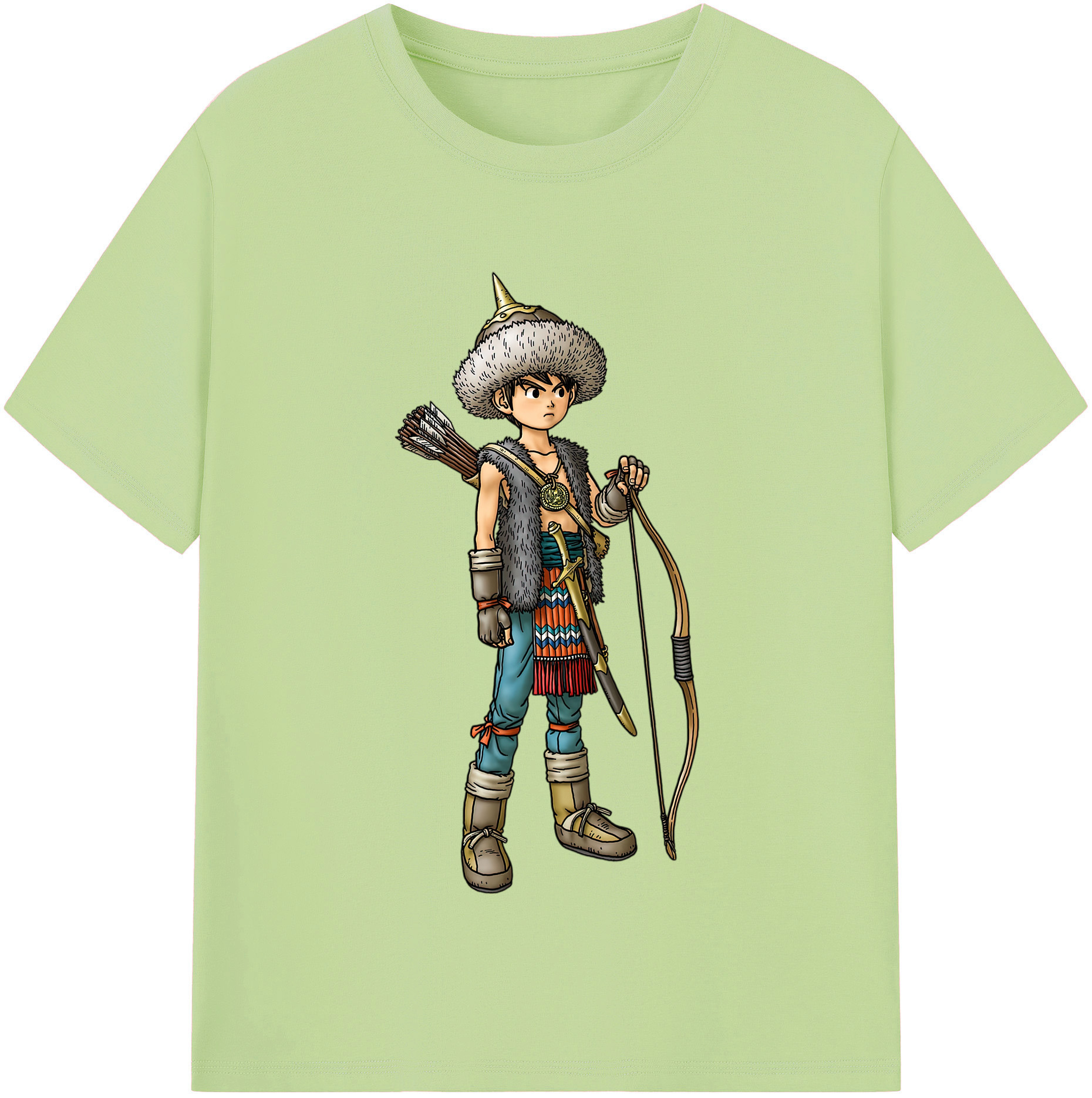 （画像用） ドラゴンクエスト Doragon Kuesuto Dragon Quest 綿100％半袖Tシャツ（フロントプリント）